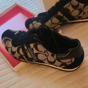 Coach Black and Cream Sneakers